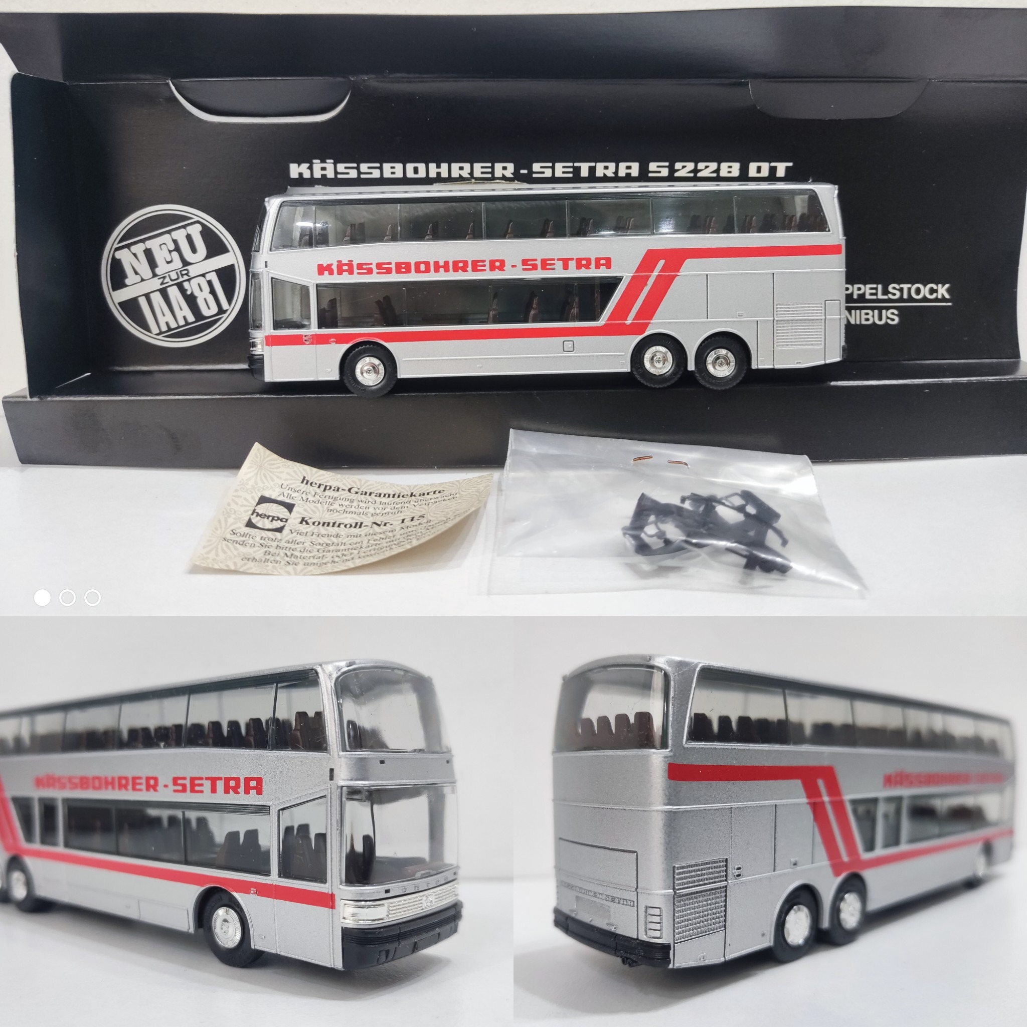 ماکت اتوبوس setra 1/87 herpa