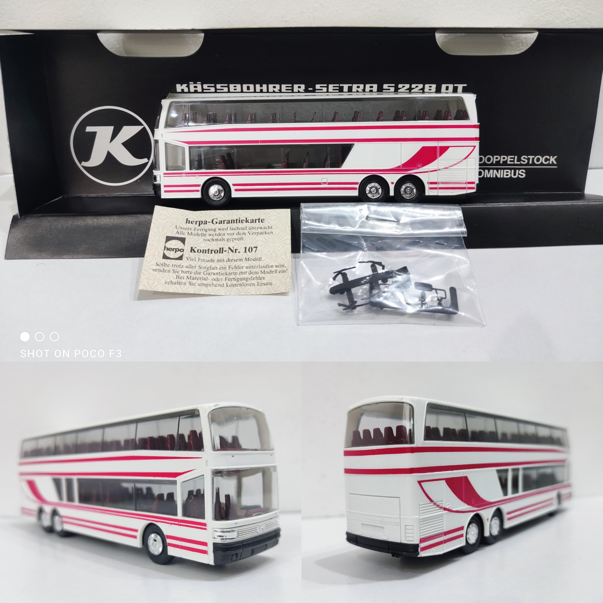 ماکت اتوبوس 187 setra herpa