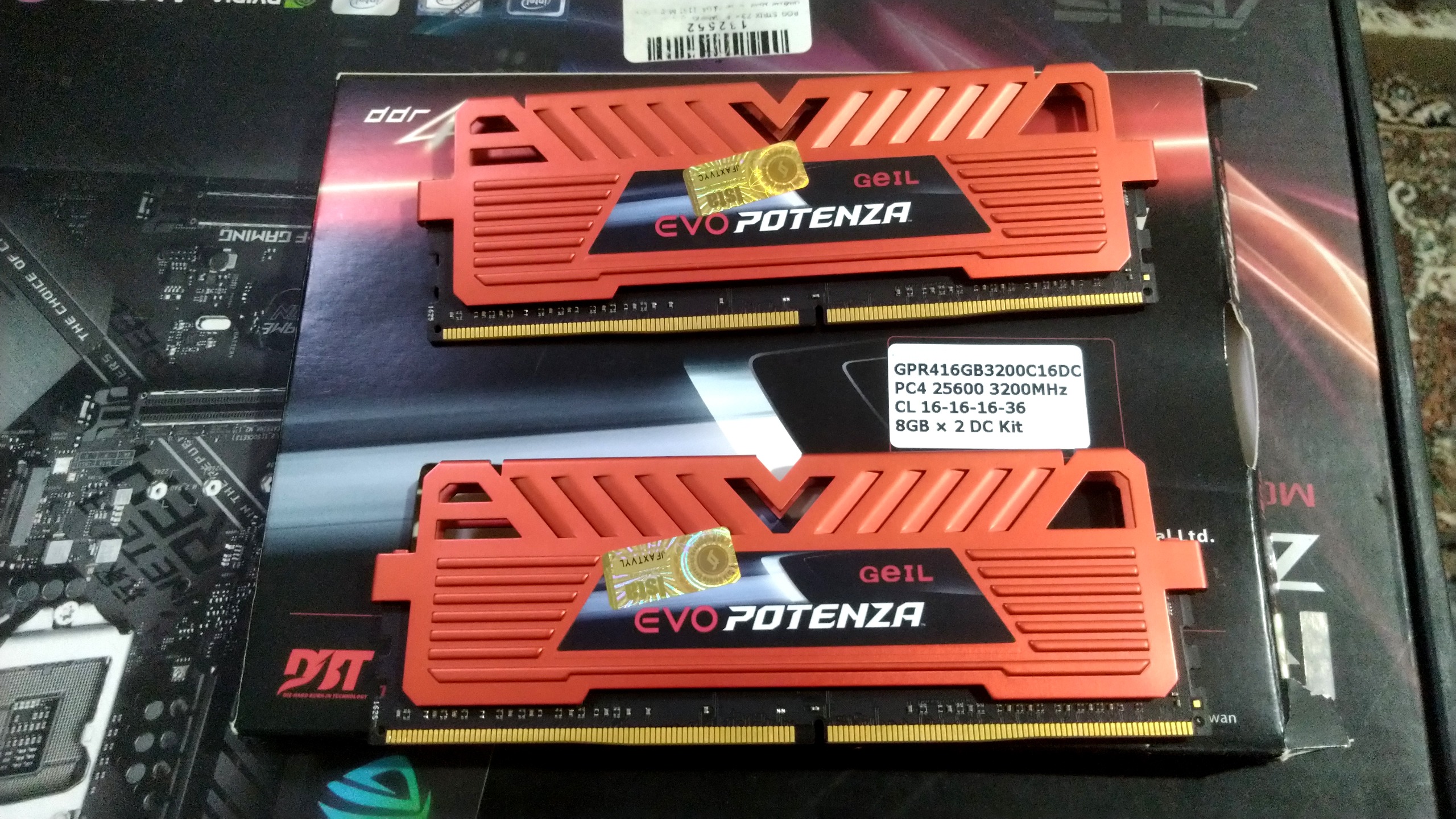 رم 16 گیگ - Geil DDR4 (2×8) 3200MHz CL16 در حد