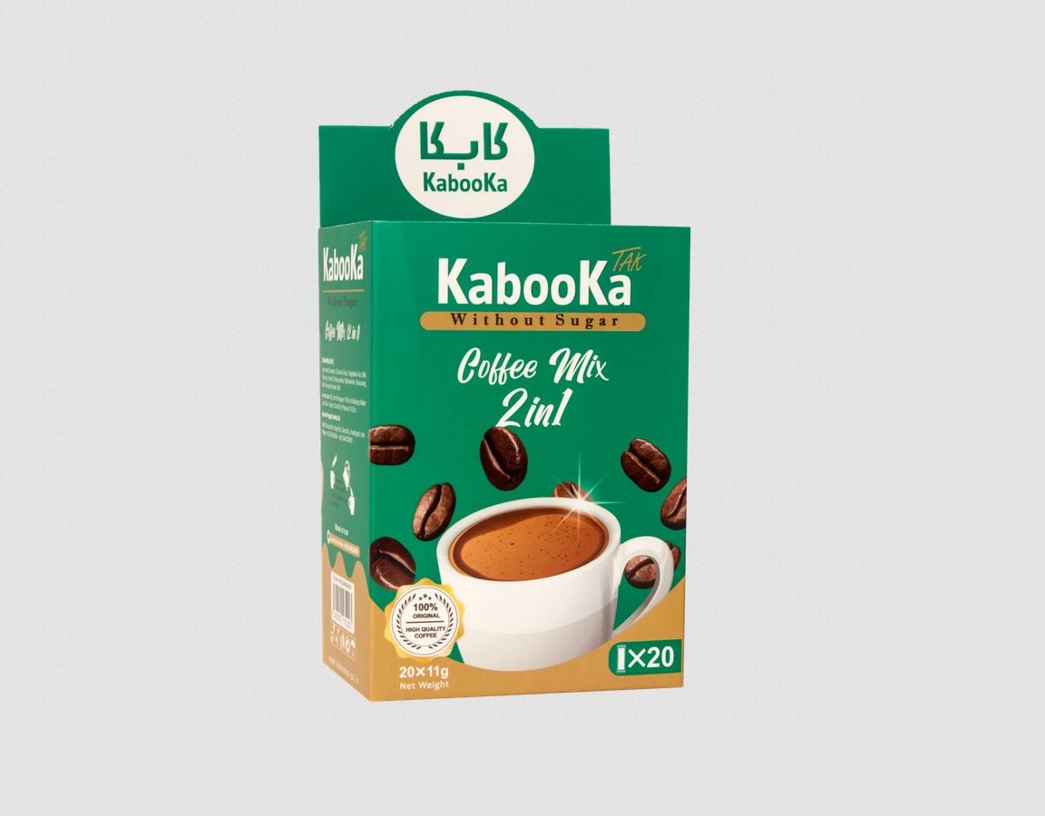 کافی میکس رژیمی (kabooka) 20 عددی شرکت پخش جاهد