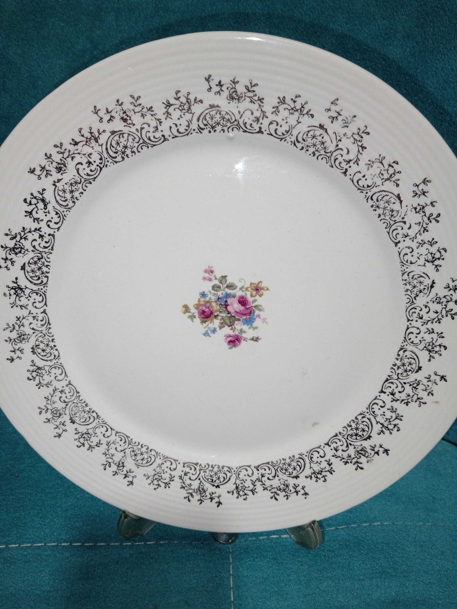 بشقاب آنتیک طلاکاری