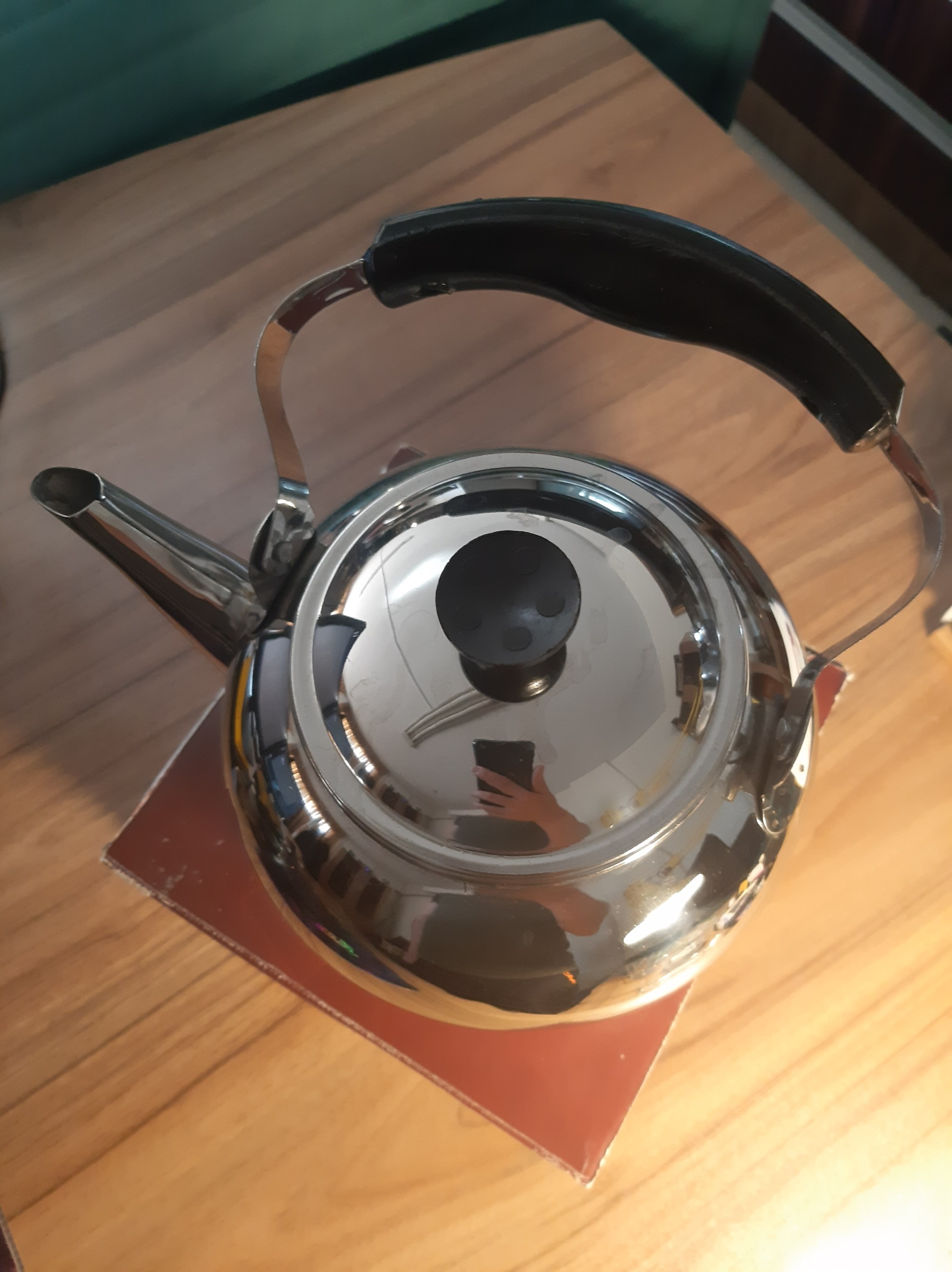 کتری 3 لیتری استیل بسیار براق و با کیفیت