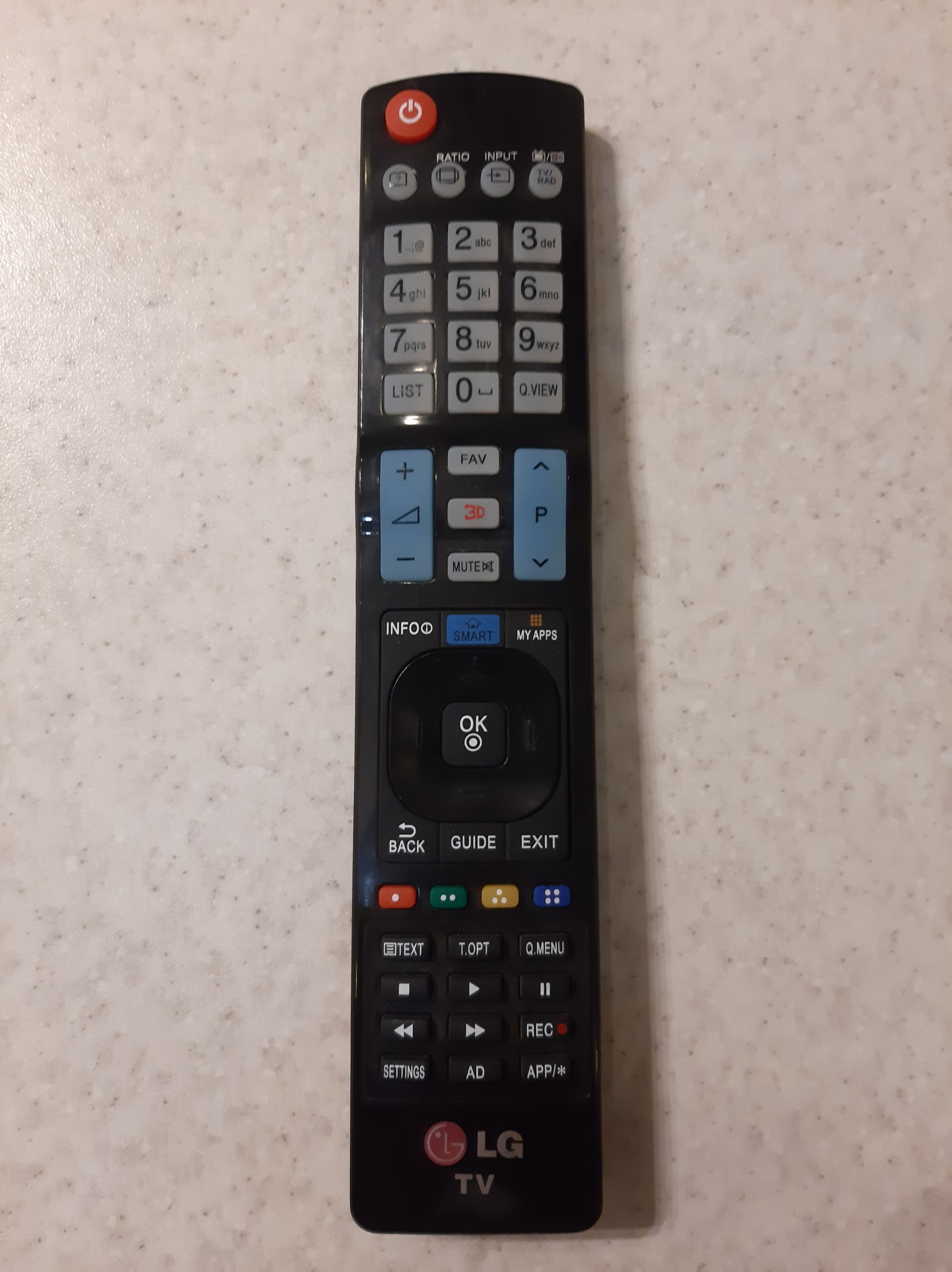 ریموت کنترل تلویزیون ال جی LG TV