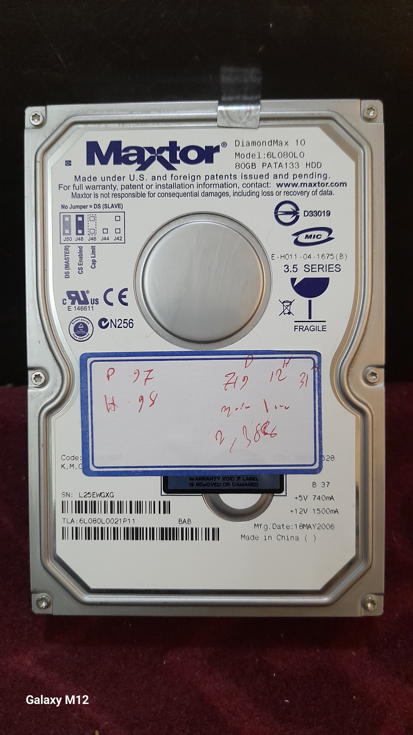 هارد 80 گیگ Ide سالم وسلامت 98 (کد 35)