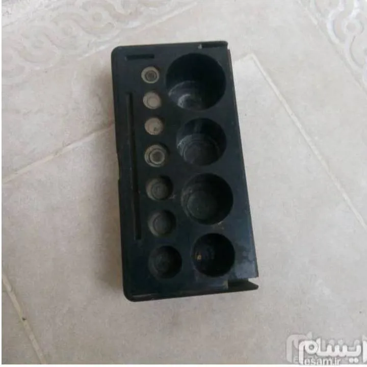 جعبه جای وزنه ترازو قدیمی