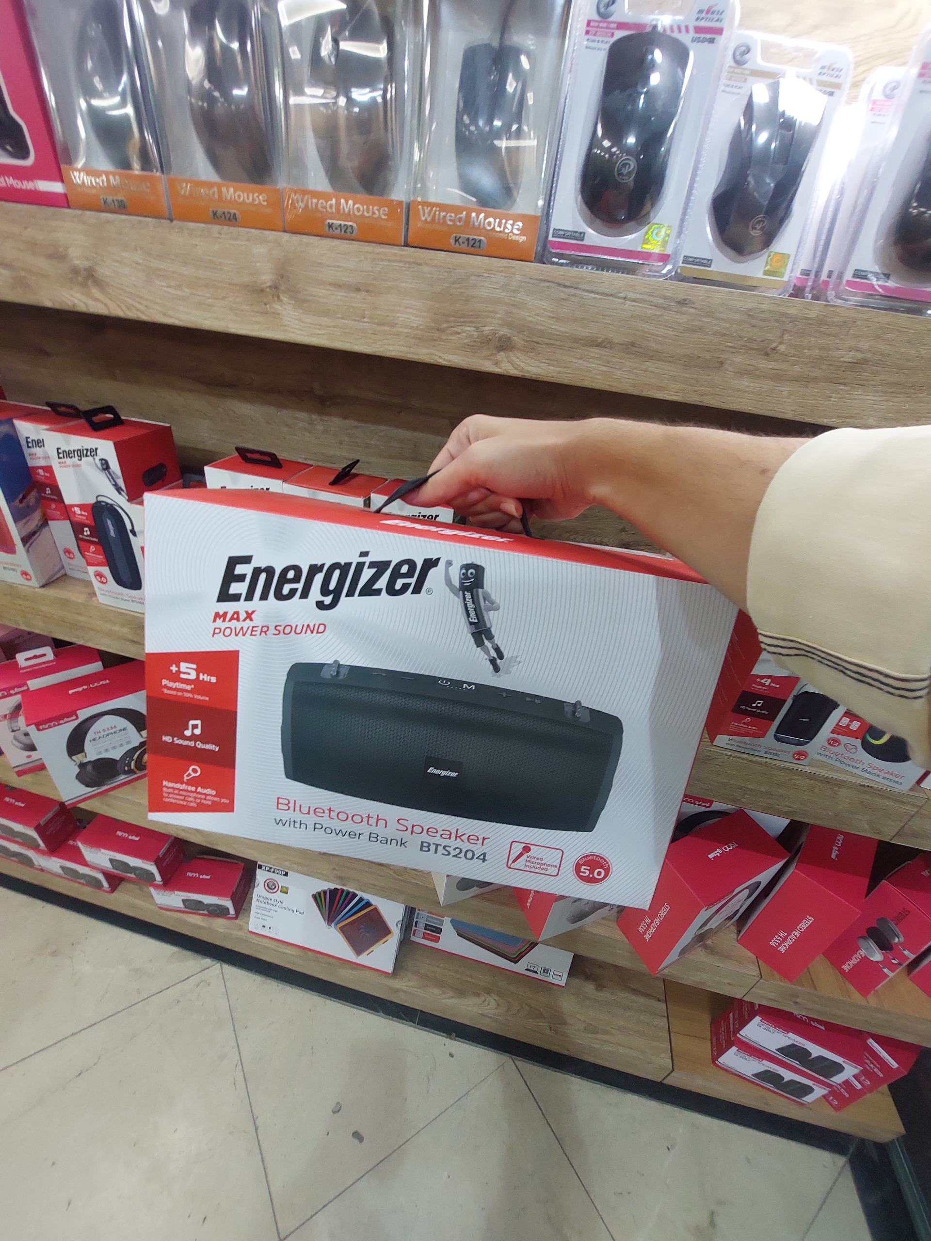  اسپیکر بلوتوثی قابل حمل انرجایزر مدل BTS204