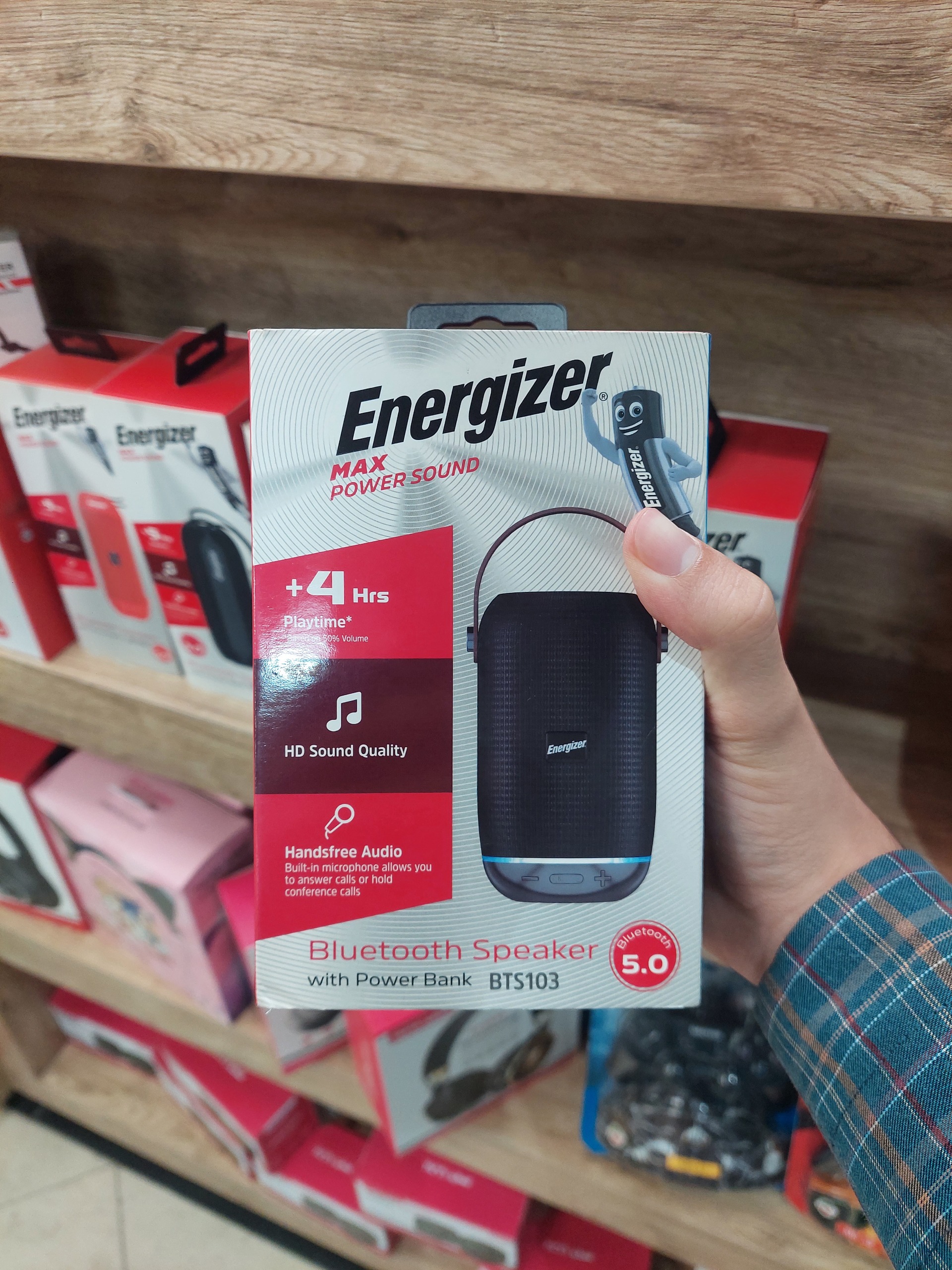 اسپیکر بلوتوثی قابل حمل انرجایزر مدل BTS103