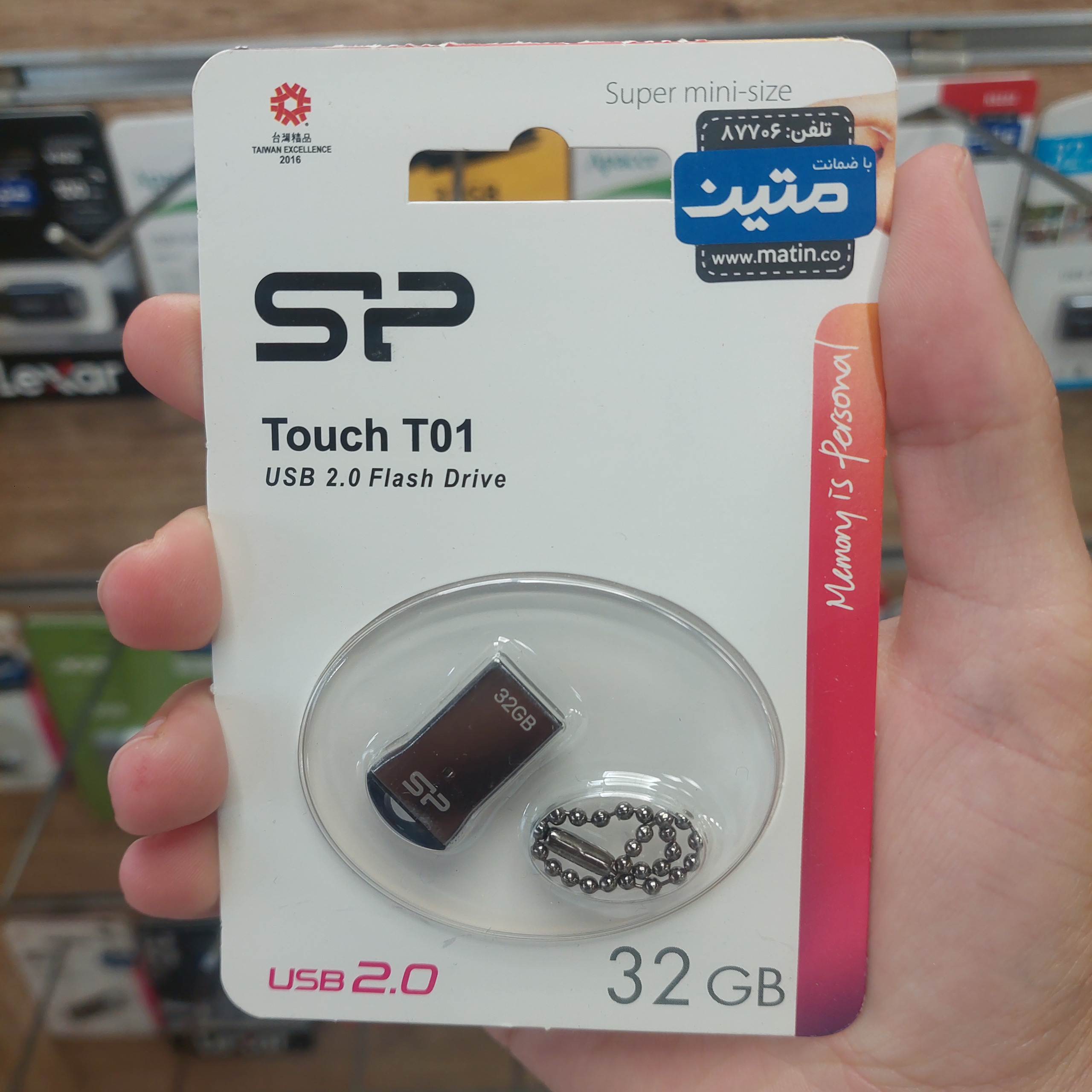 فلش مموری سیلیکون پاور Touch T01 ظرف 32 گیگابایت