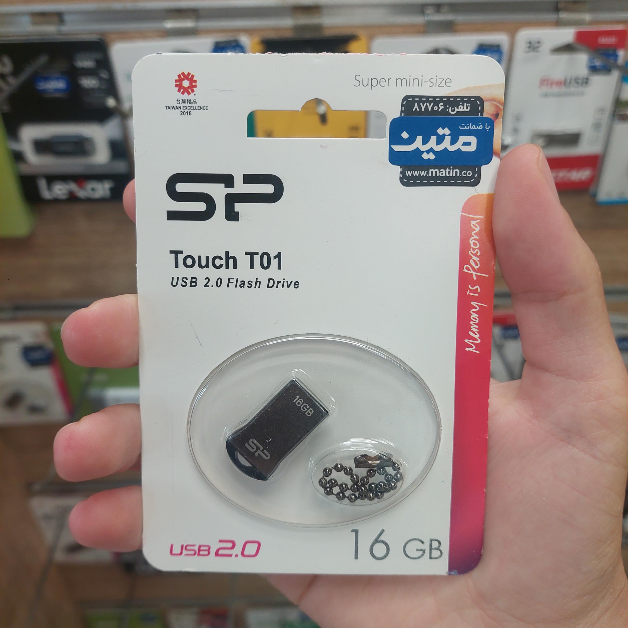 فلش مموری سیلیکون پاور Touch T01 ظرفیت 16 گیگابایت