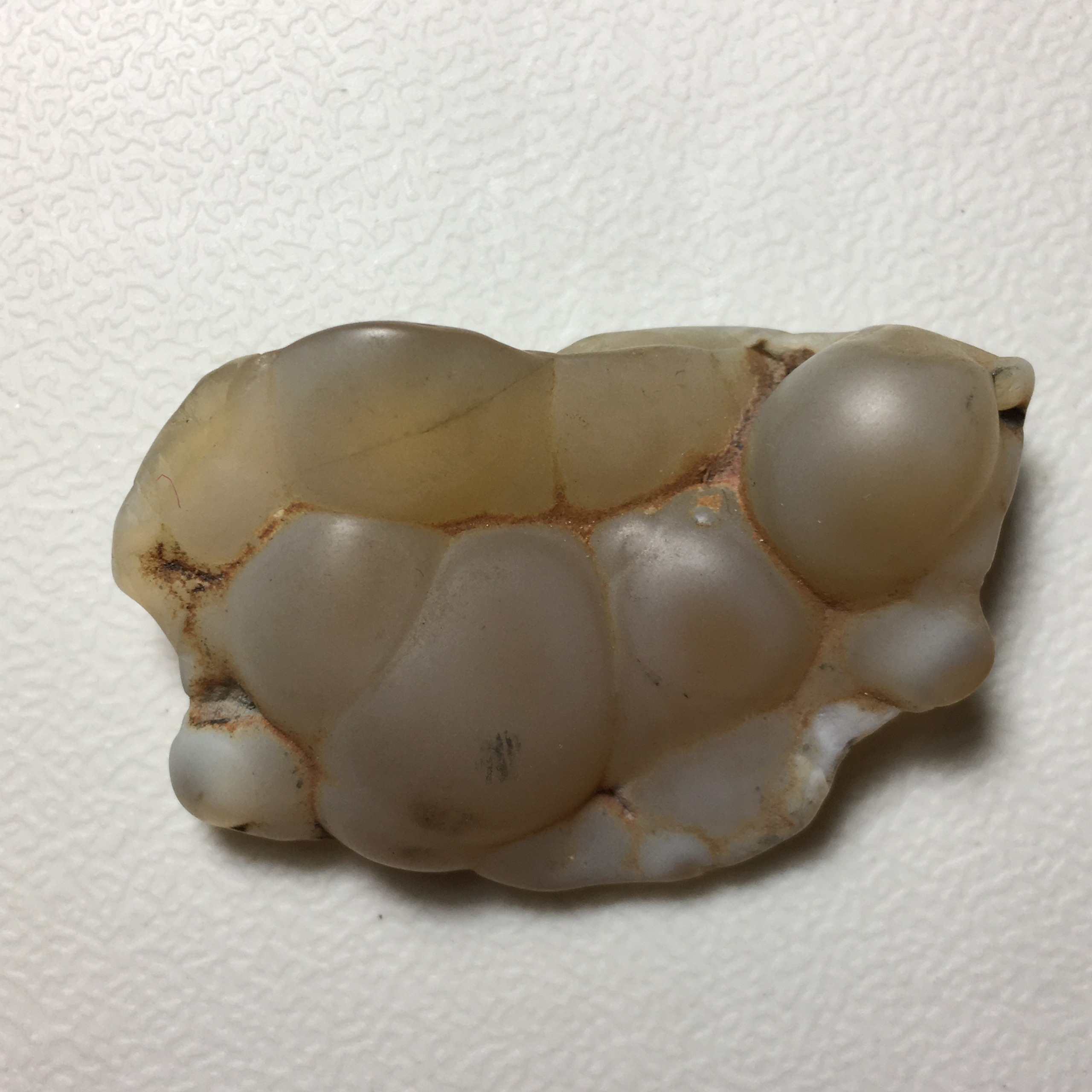 سنگ عقیق بوتریوئیدال طبیعی (کلسدونی)