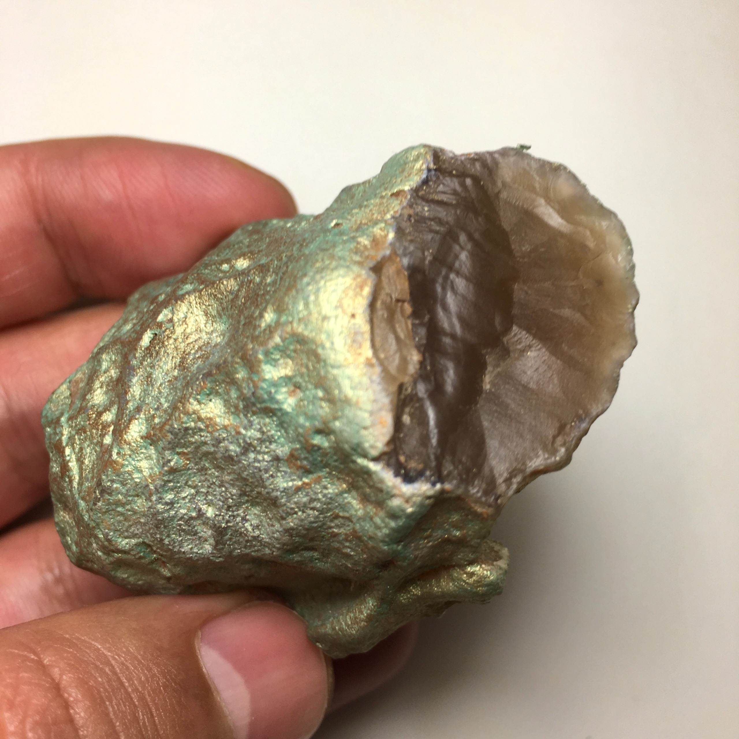 سنگ راف عقیق طبیعی با دو سطح متفاوت