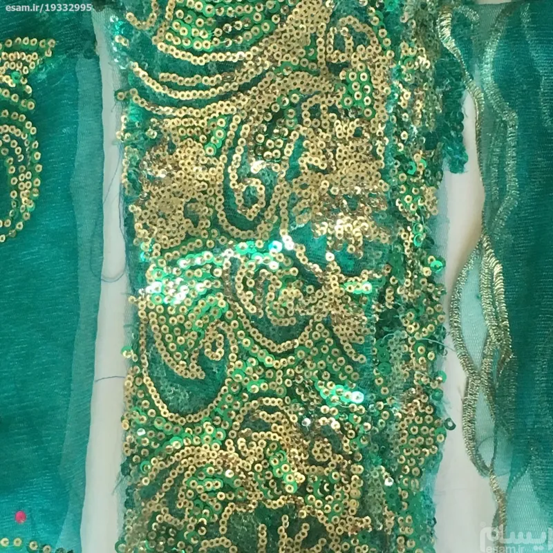 خرج کار پارچه حاشیه زیباجهت کت هفت سین مانتو سنتی