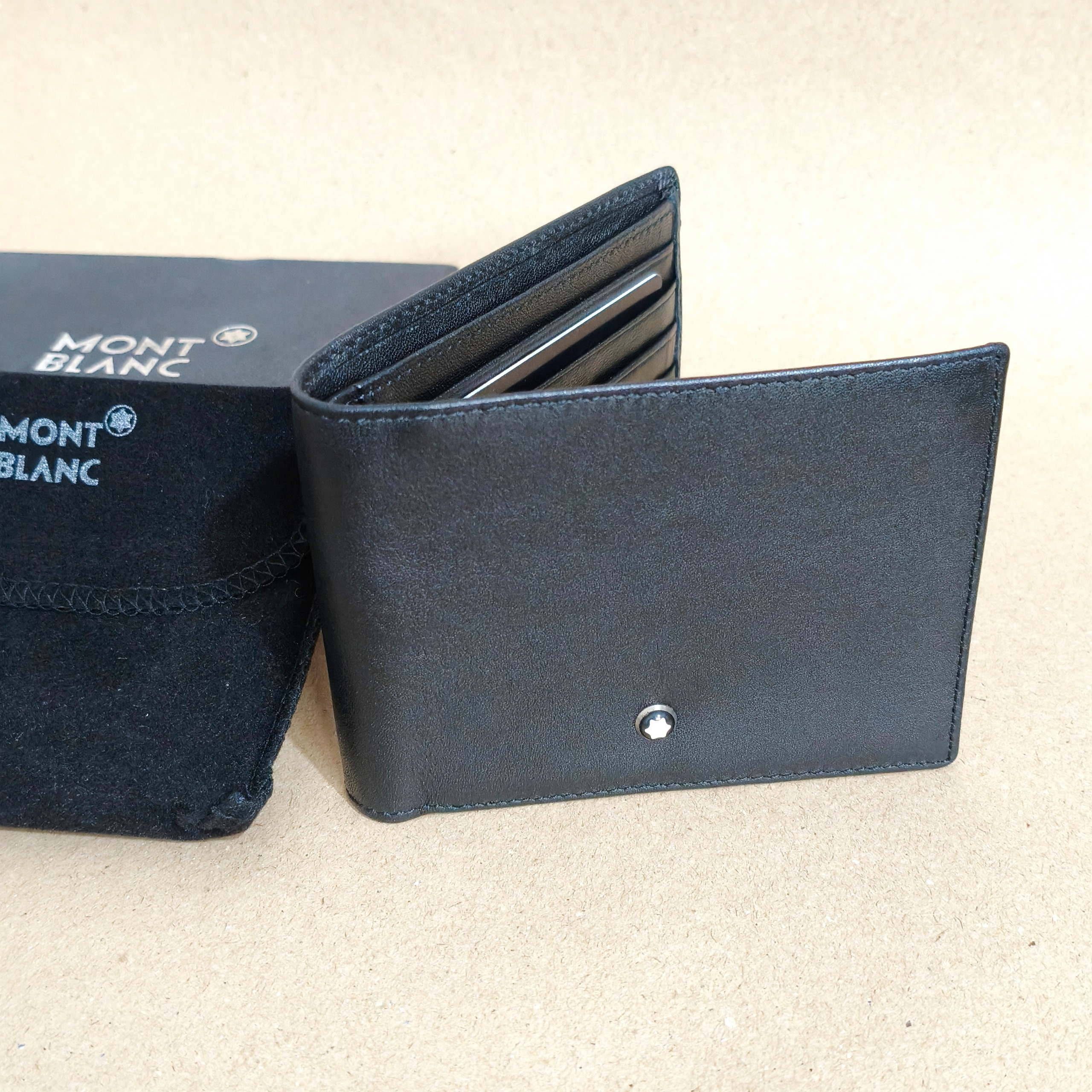 کیف پول لاکچری مون بلان چرم طبیعی