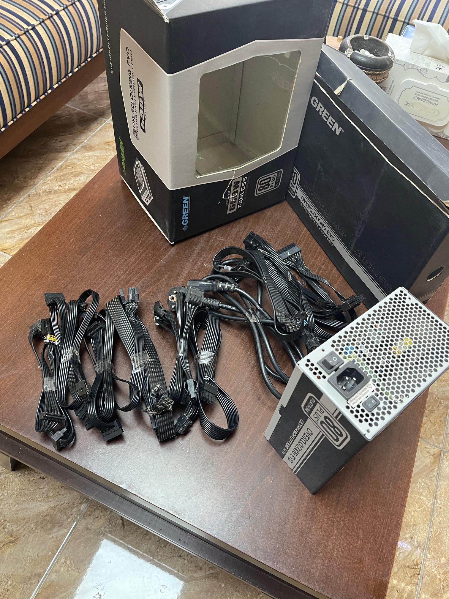پاور گرین 650 وات green overclocking ocpt