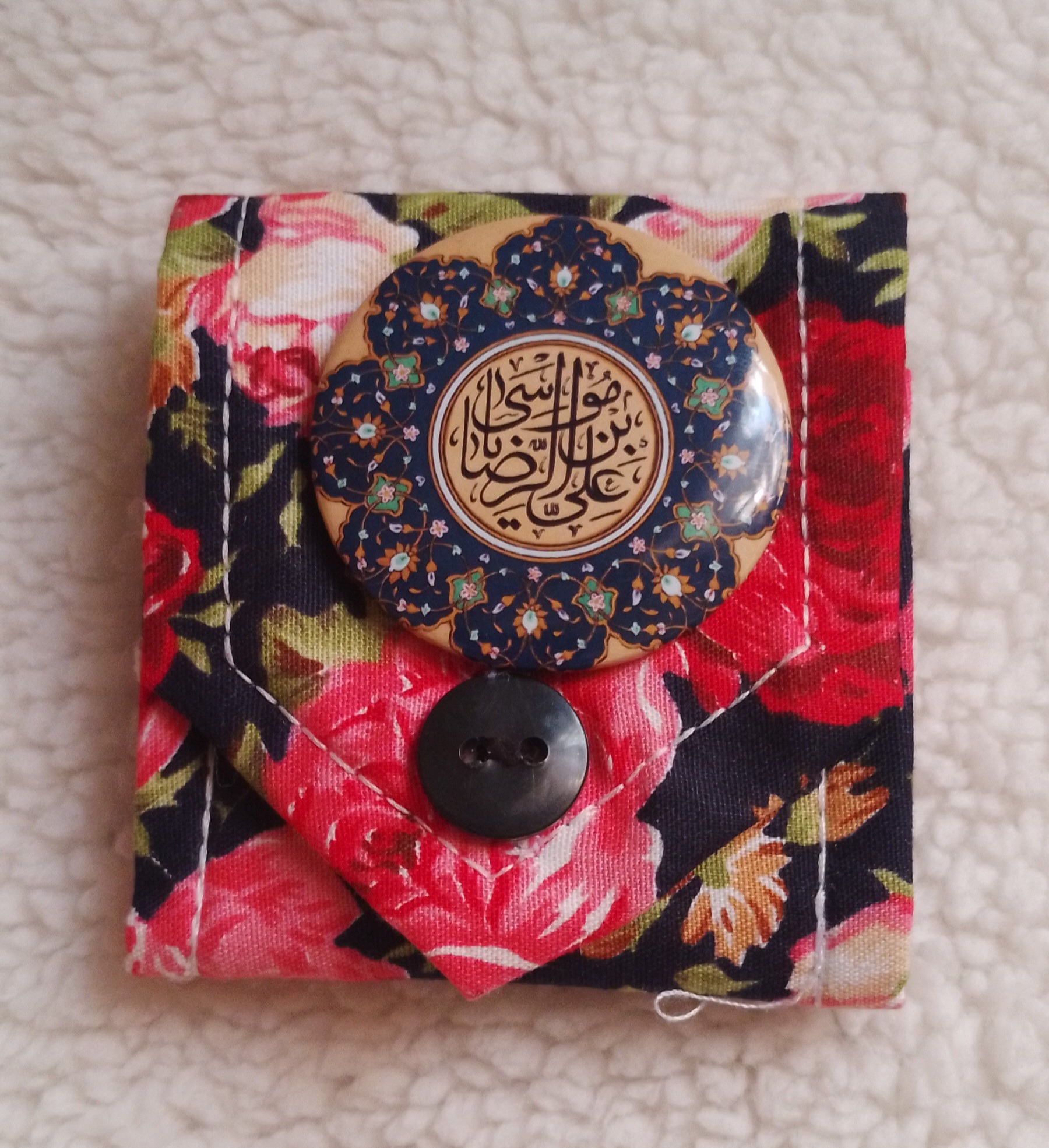 جانماز کوچک جیبی مسافرتی همراه مهر و پیکسل