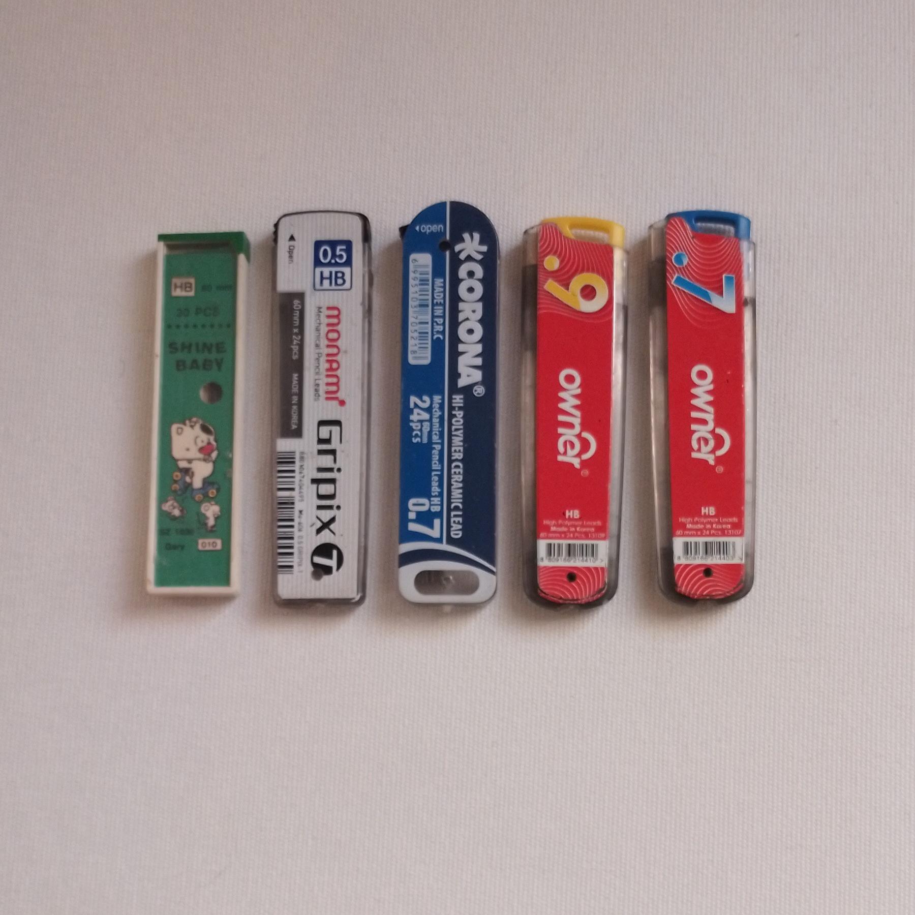 مجموعه 5عددی نوک اتود در سایزهای مختلف/دست دوم