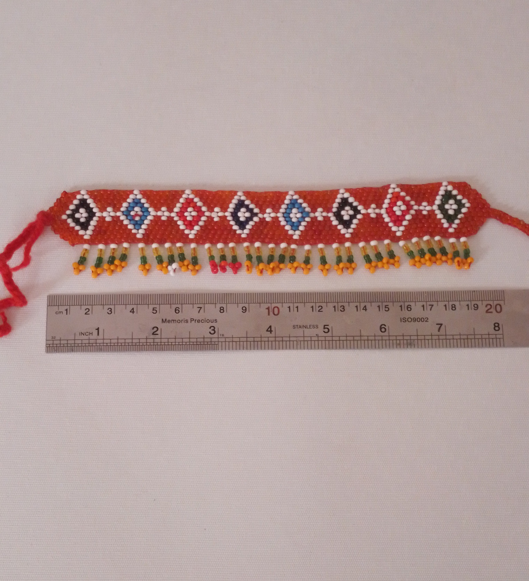 خفت بند منجوق دوزی /کار دست/در حد نو/توضیحات