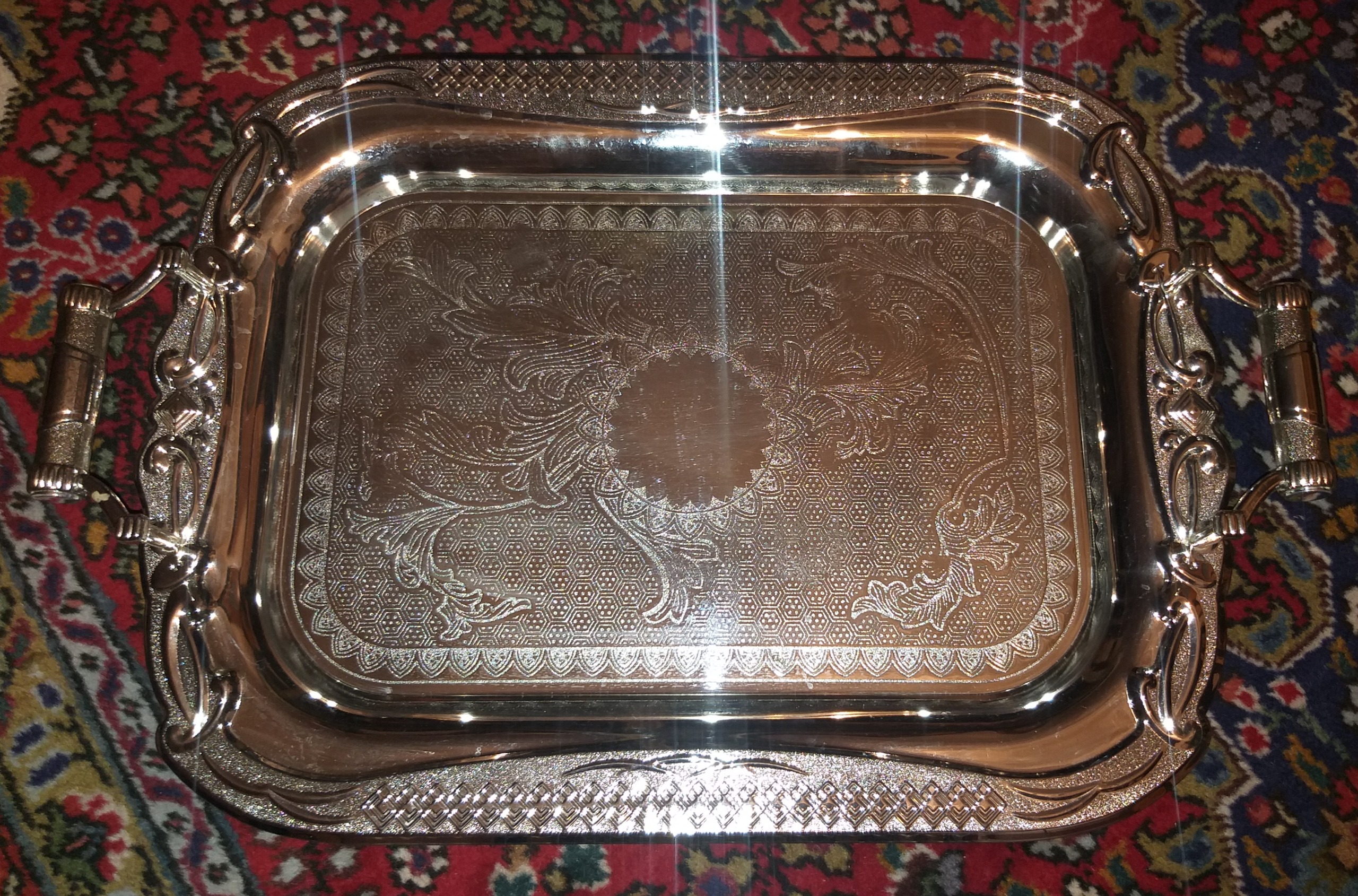 سینی استیل چای و شربت