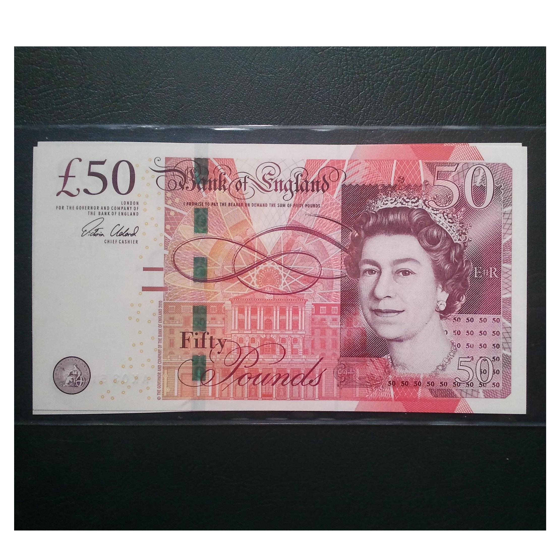 اسکناس تک 50 پوند انگلستان 2010