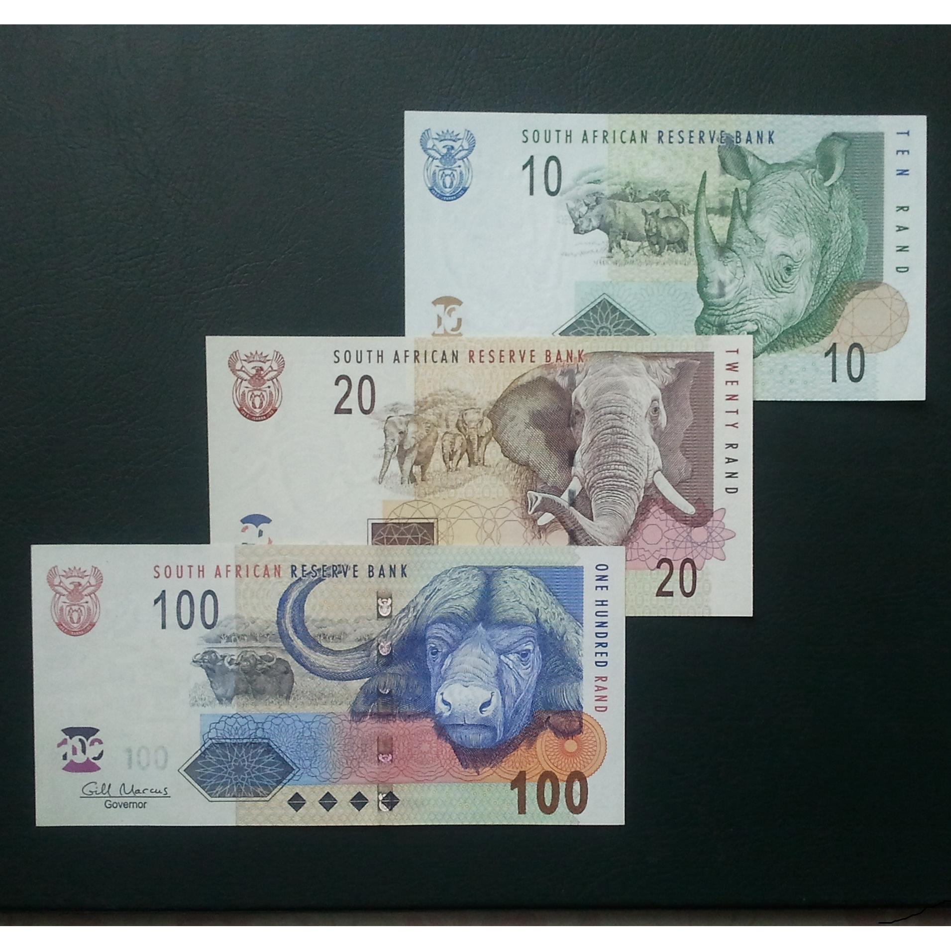 اسکناس ست سه برگ افریقا جنوبی 2005