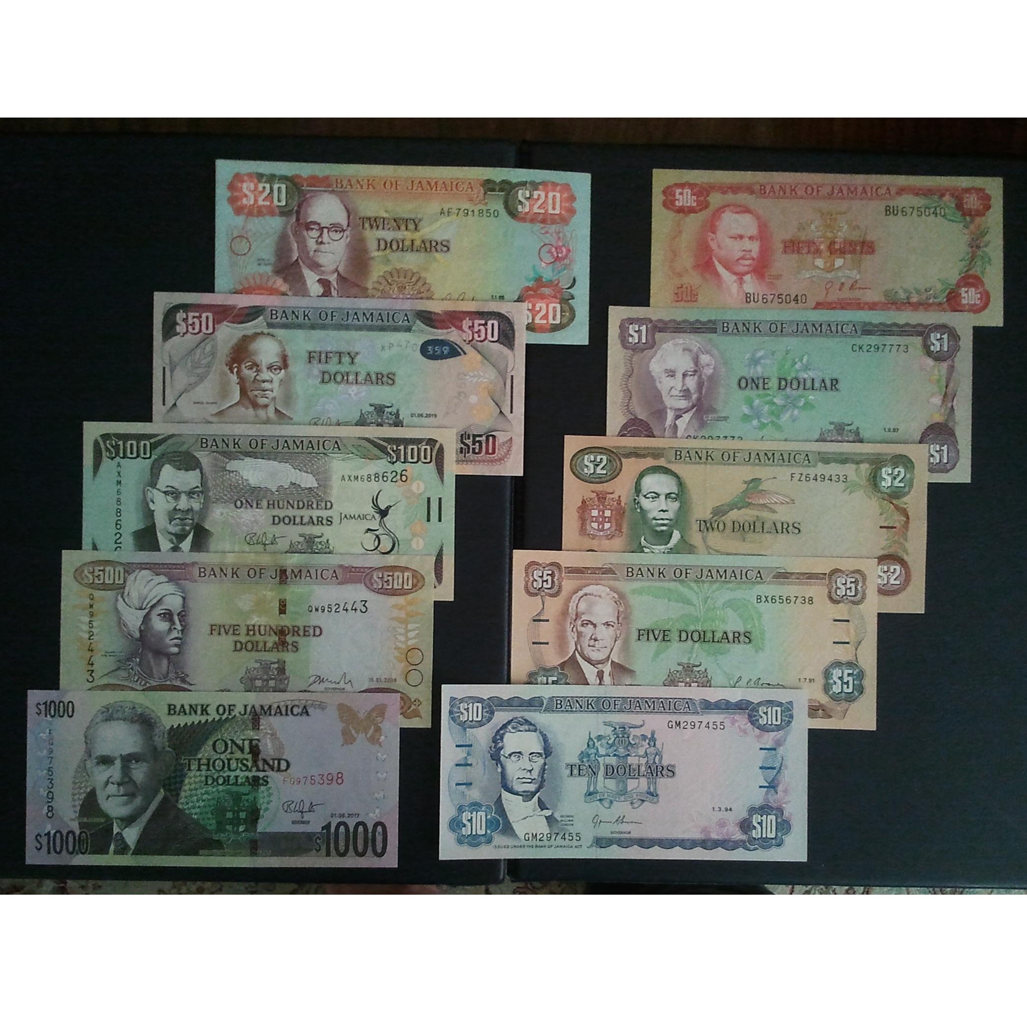اسکناس ست ده برگ تک جاماییکا