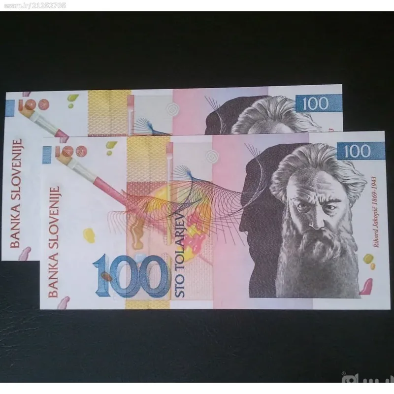 اسکناس تک 100 تولار اسلوونی 2005