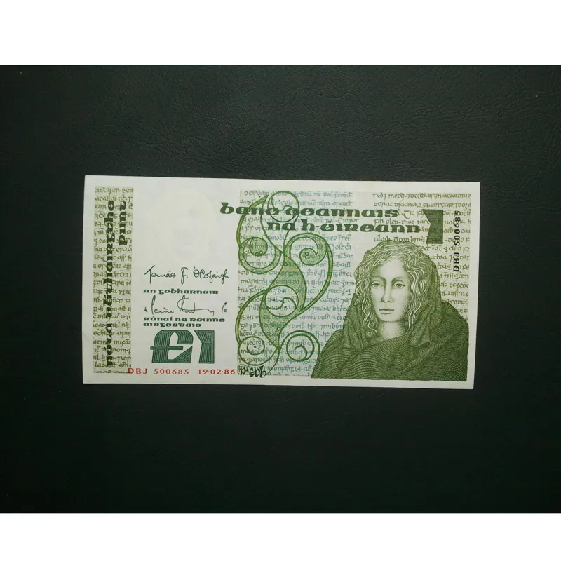 اسکناس تک 1 پوند ایرلند جنوبی 1986