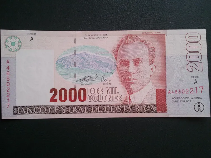 اسکناس تک 2000 کولون کاستاریکا 2005