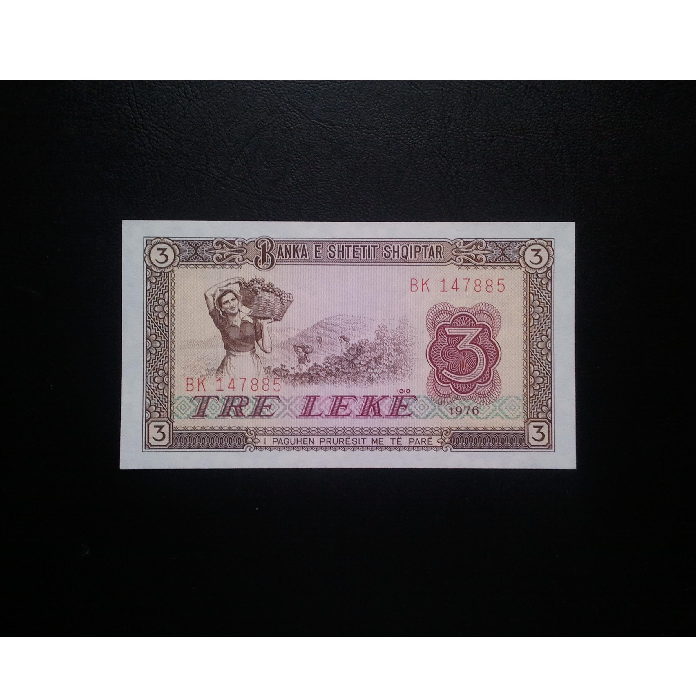اسکناس تک 3 لک آلبانی 1976