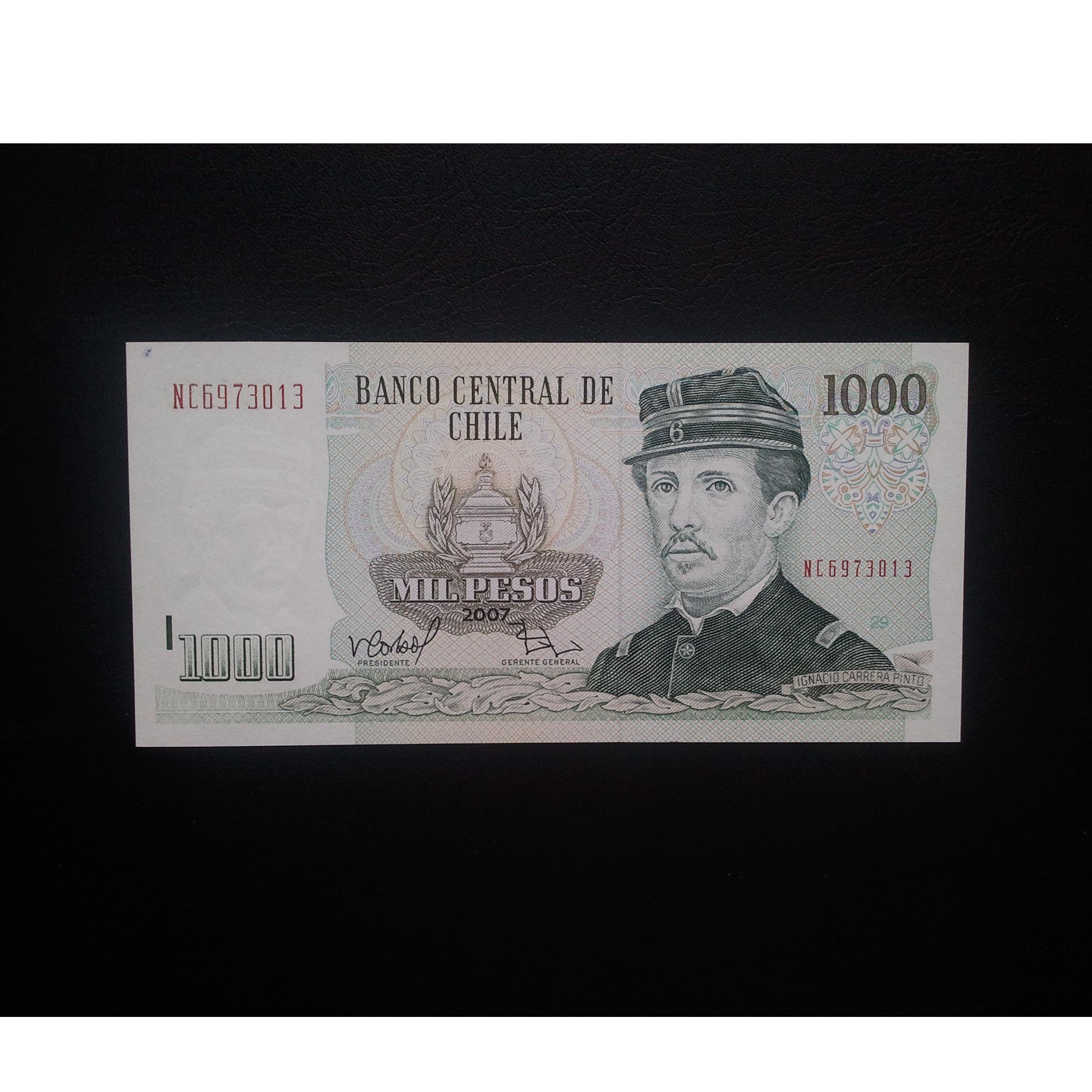 اسکناس تک 1000 پزو شیلی 2007