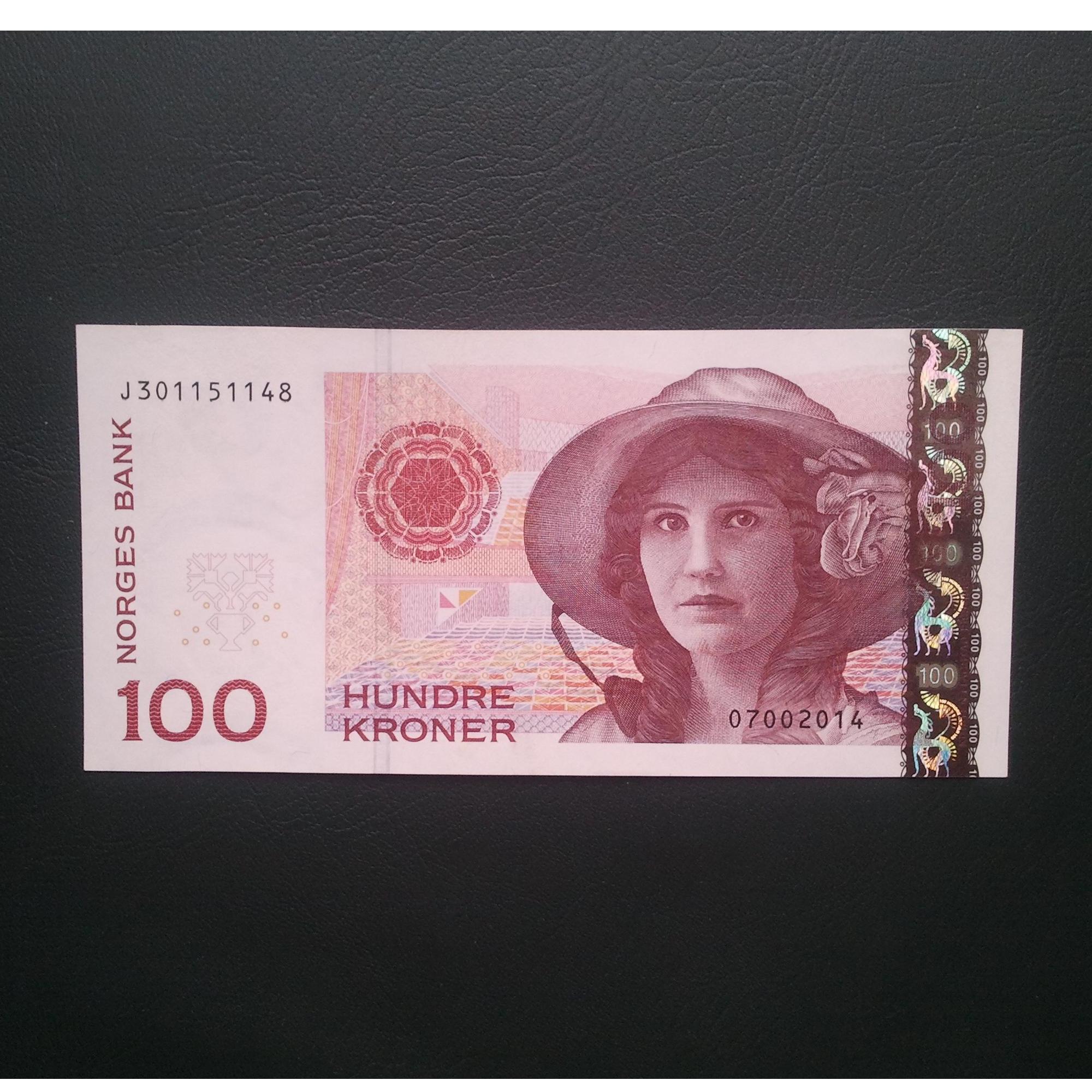 اسکناس تک 100 کرون نروژ 1995