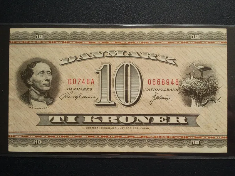 اسکناس تک 10  کرون دانمارک  1936