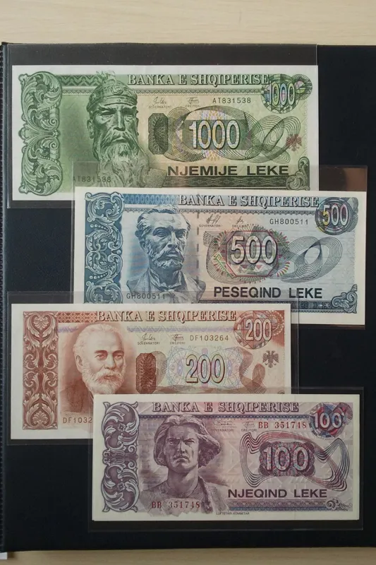 اسکناس ست چهار برگ تک آلبانی  1996