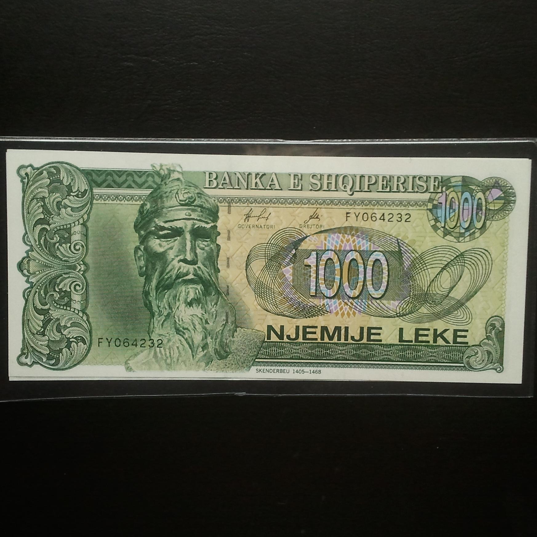 اسکناس تک 1000 لک آلبانی 1996