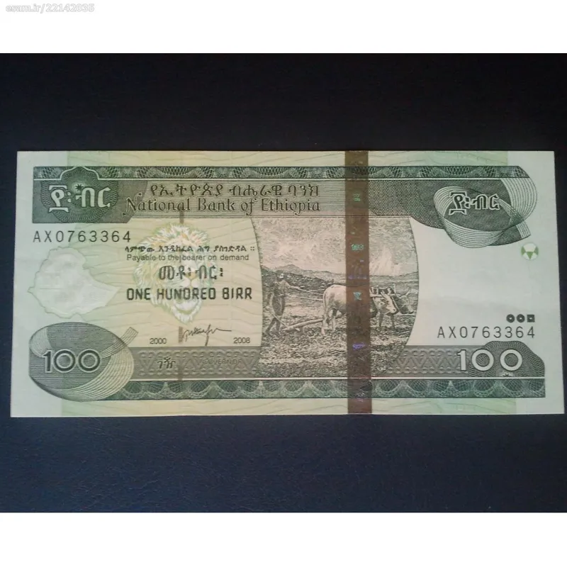 اسکناس تک 100 بیر اتیوپی 2008