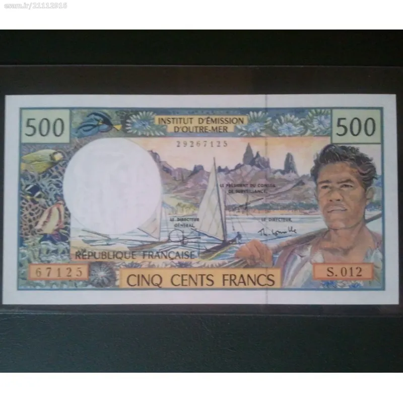 اسکناس تک 500 فرانک پاسفیک 2010