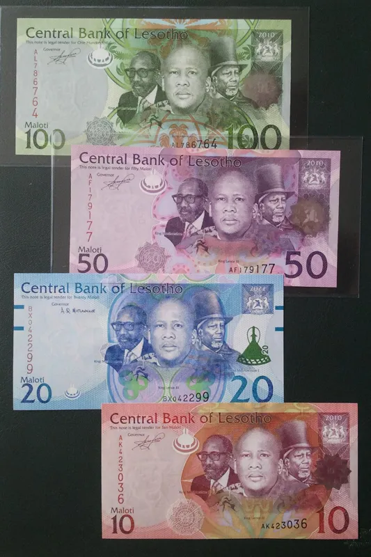 اسکناس ست چهار برگ تک لسوتو