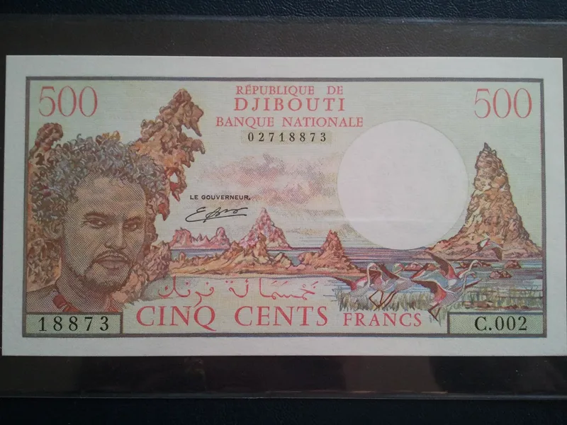 اسکناس تک 500  فرانک جیبوتی  1979
