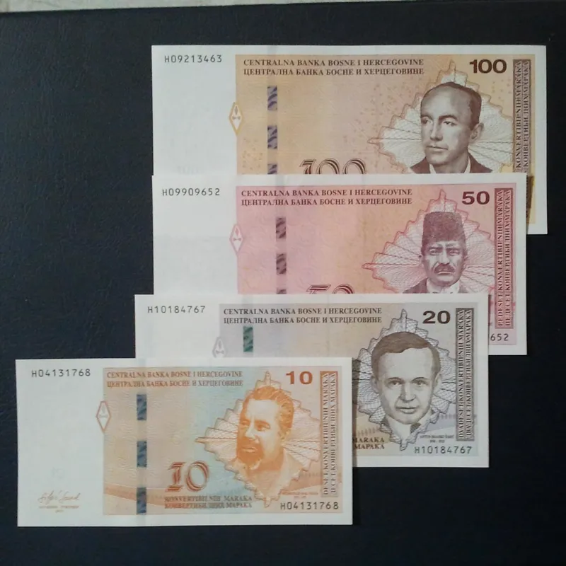 اسکناس ست چهار برگ تک بوسنی هرزگوین