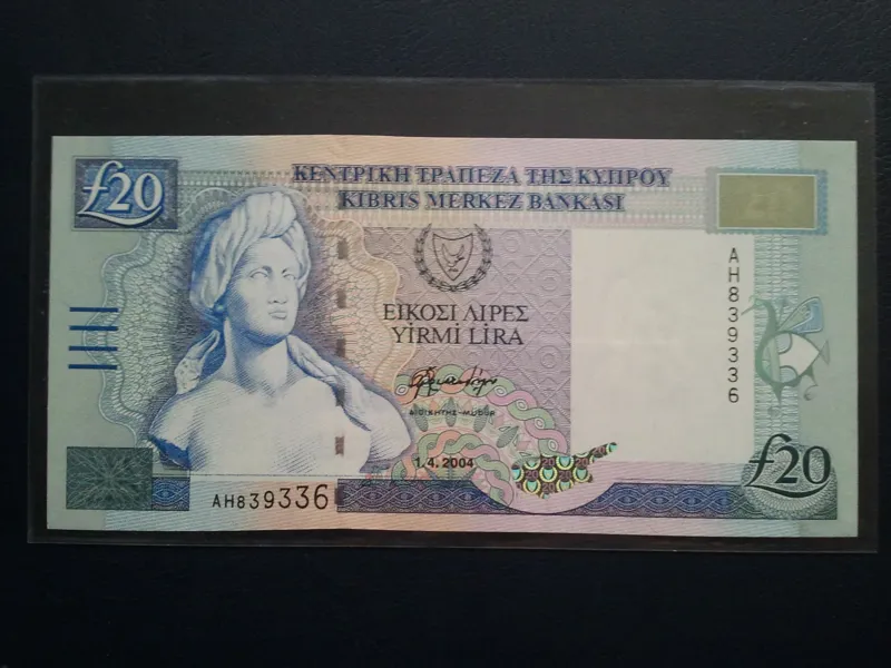 اسکناس تک 20 پوند قبرس 2004