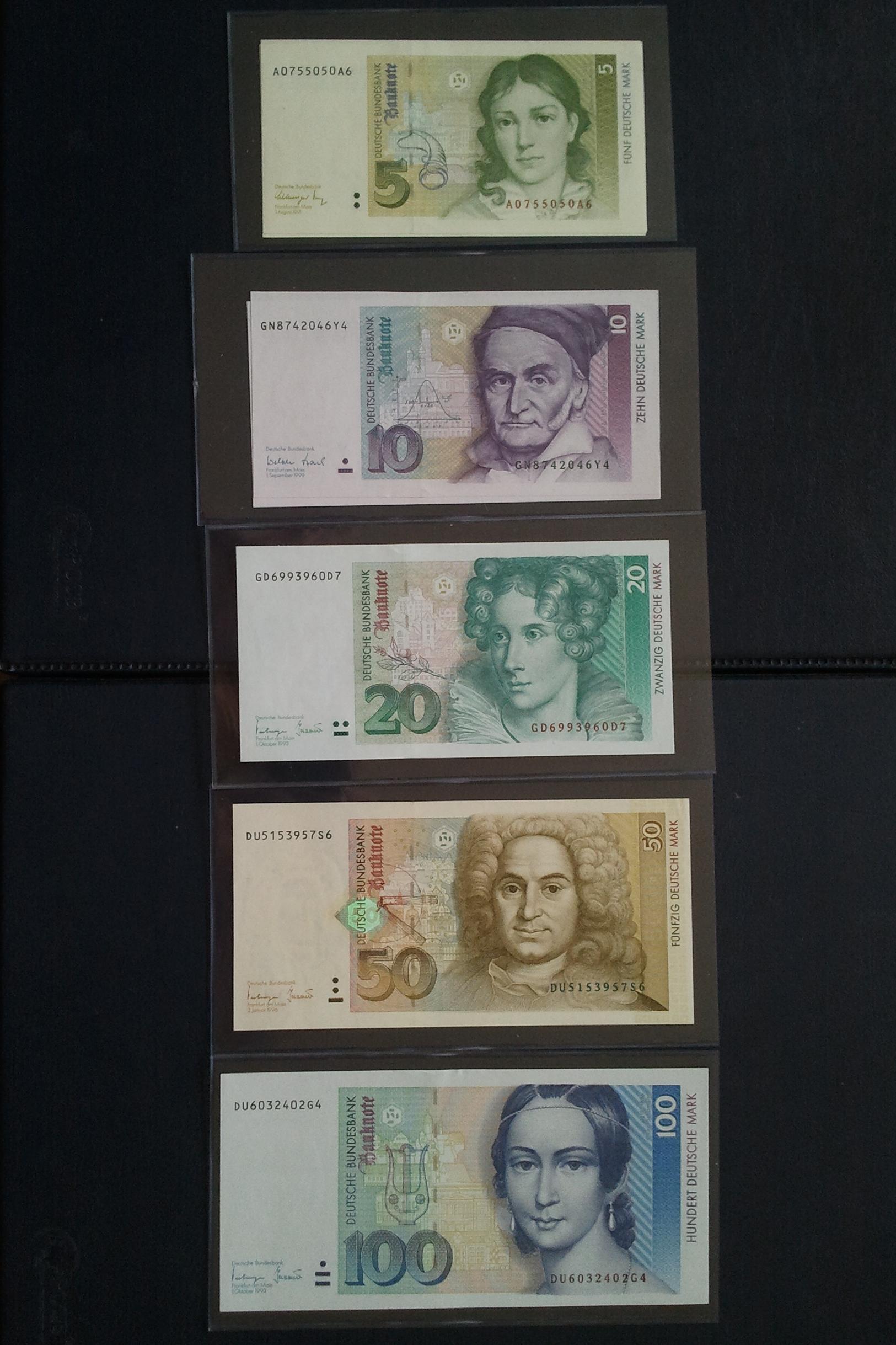 اسکناس ست پنج برگ تک آلمان 1990