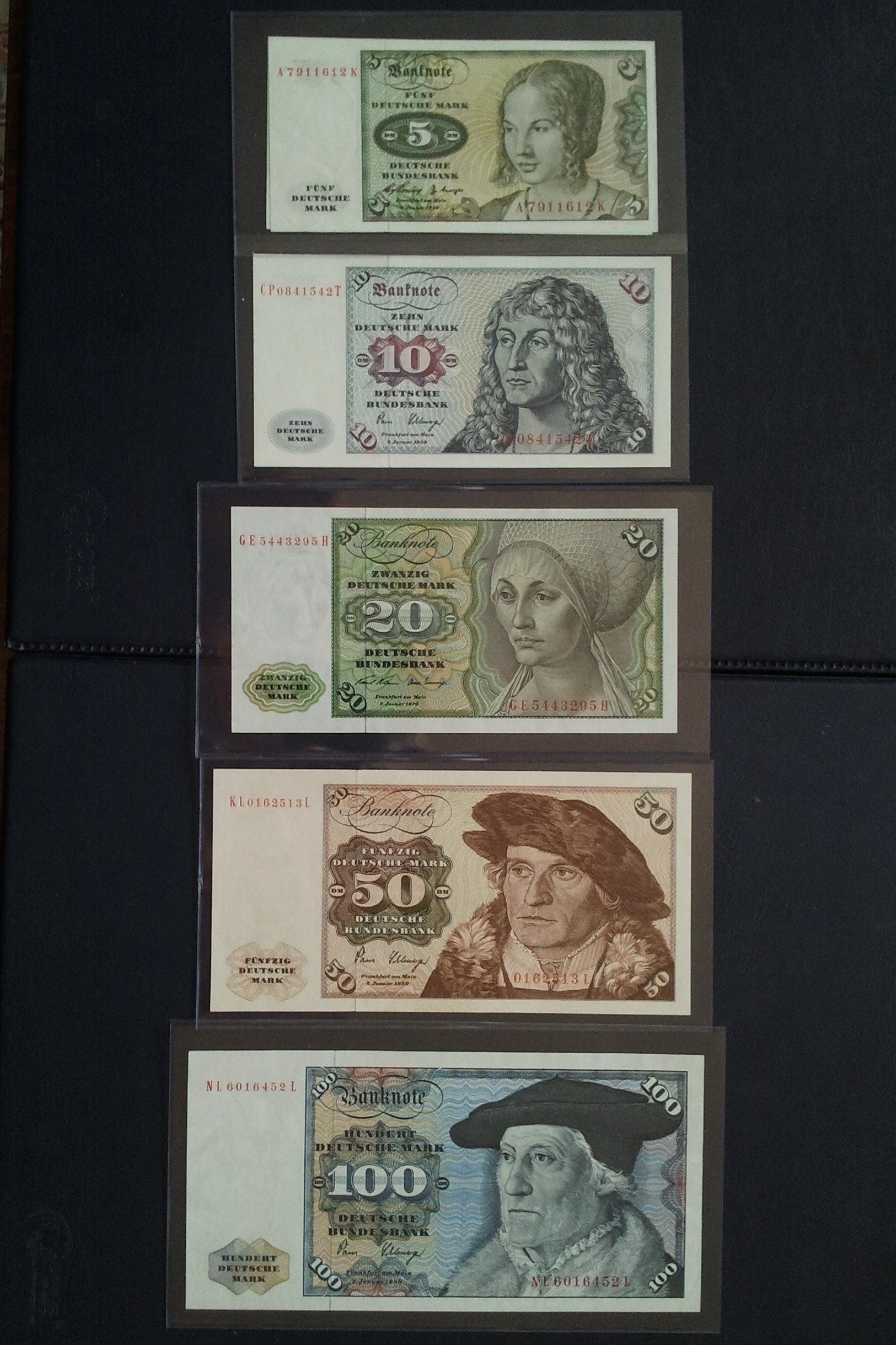 اسکناس ست پنج برگ تک آلمان 1980