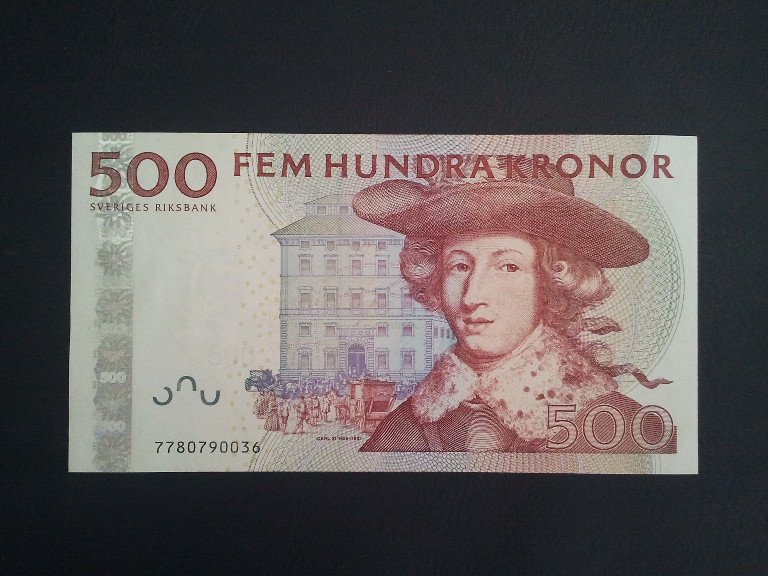 اسکناس تک 500 کرون سوئد 1992