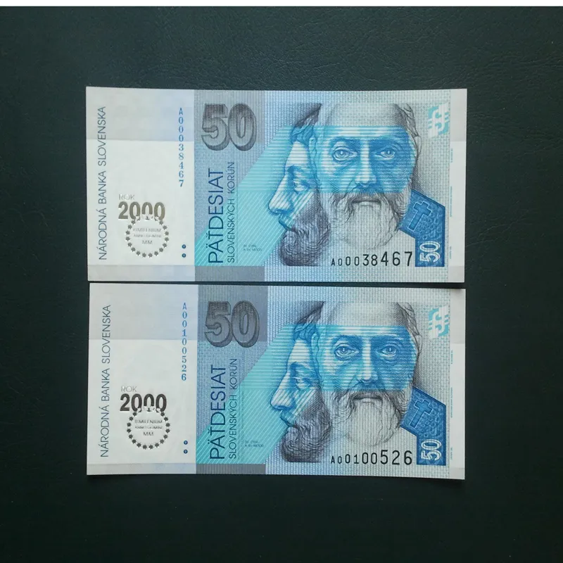 اسکناس تک 50 کرون اسلوواکی 1999یک برگ