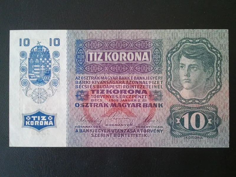اسکناس تک 10 کرونا اتریش _ مجارستان 1915