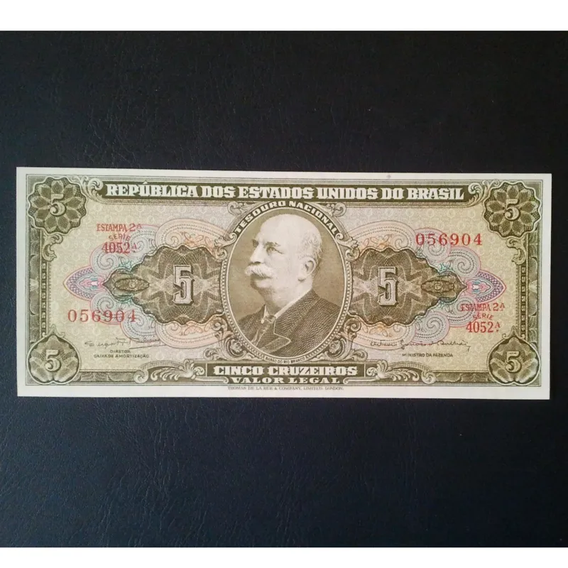 اسکناس تک 5 کروزیرو برزیل 1964