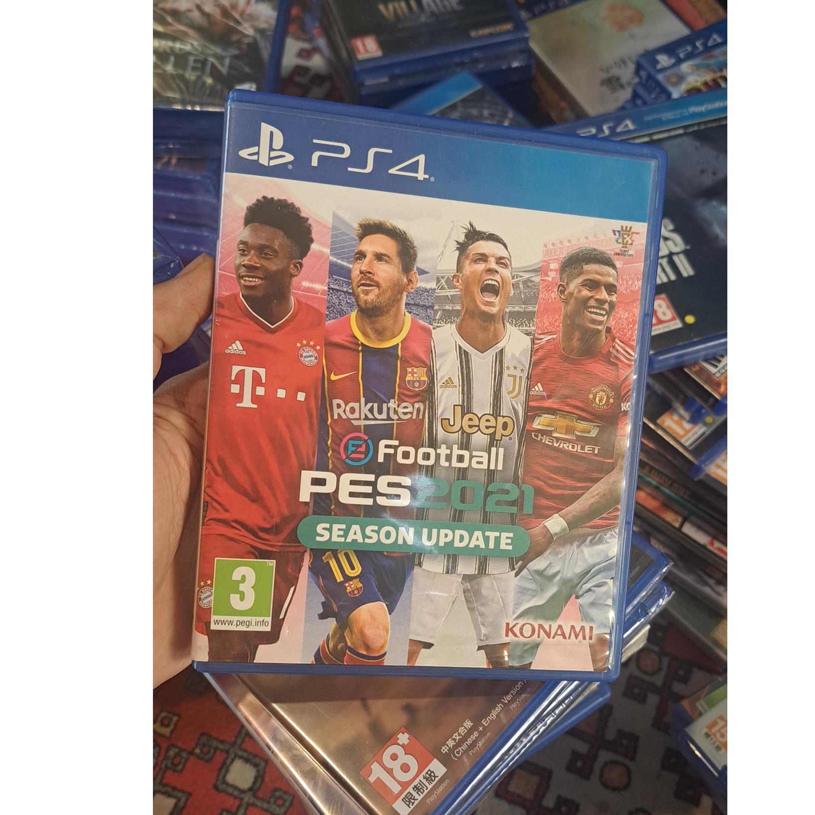 بازی کمیاب  pes21 درحد نو با پوستر داخل قاب
