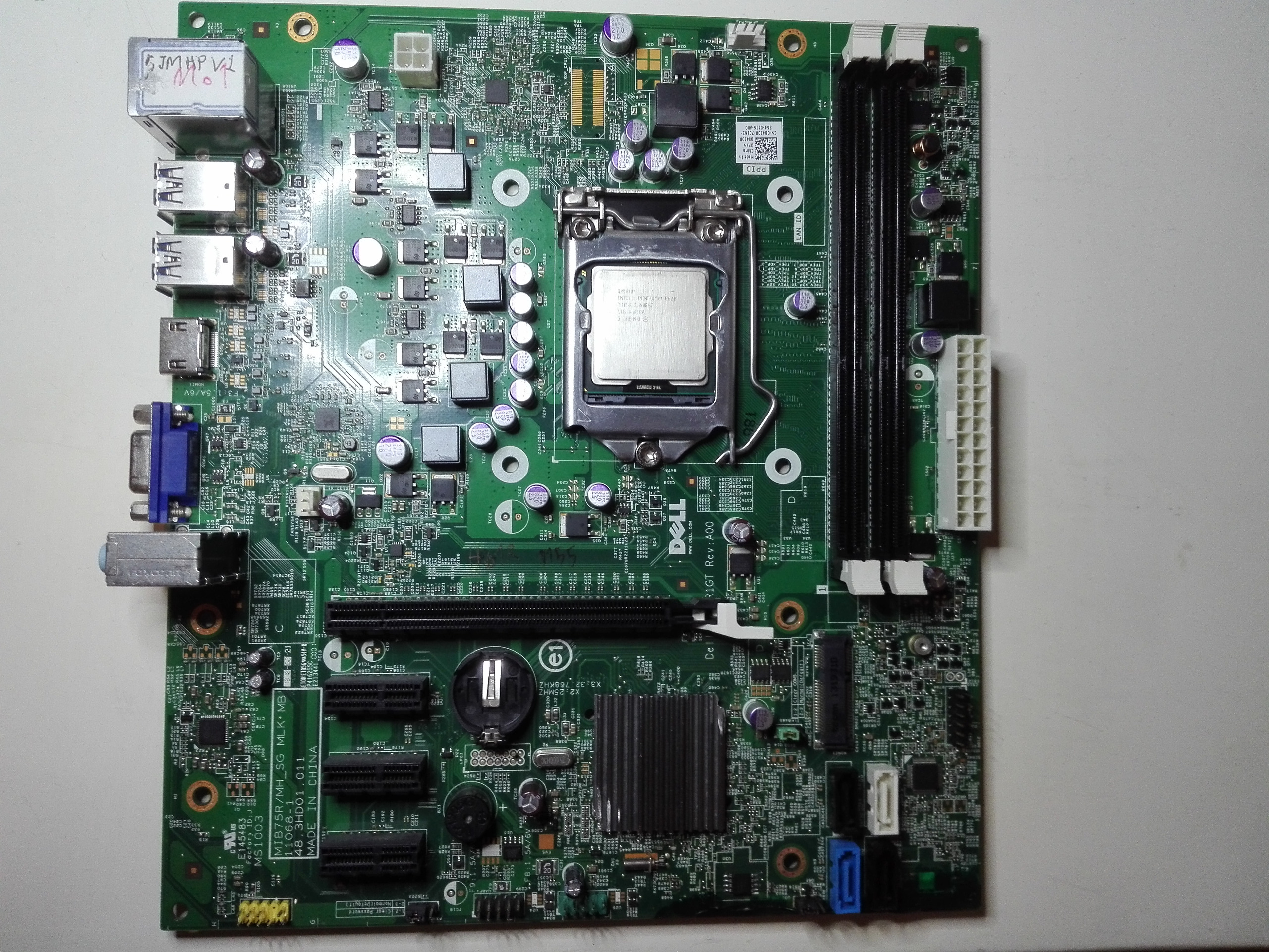 باندل مادربرد Dell R1GT revA00 و پردازنده G620