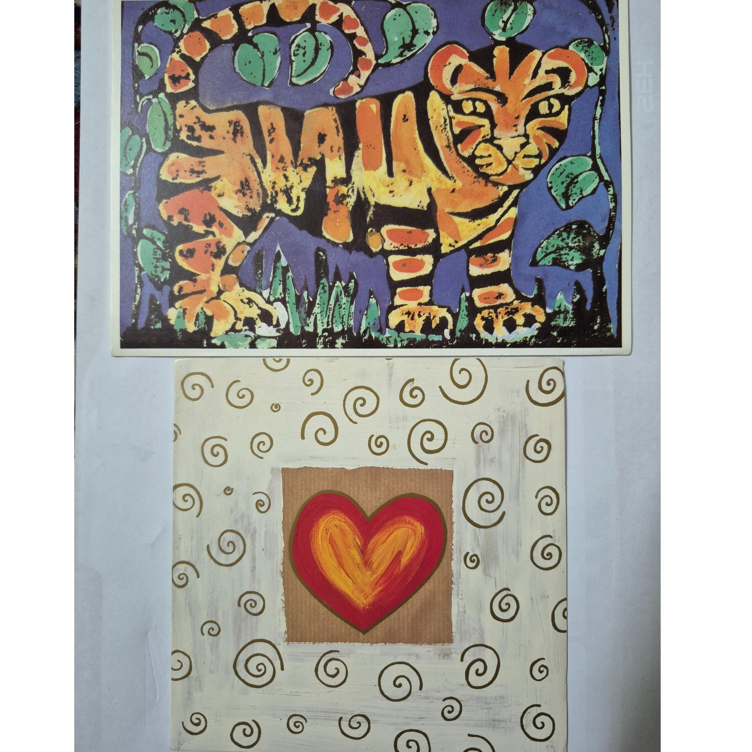 کارت پستالهای نقاشی ببر و خیریه آکسفام