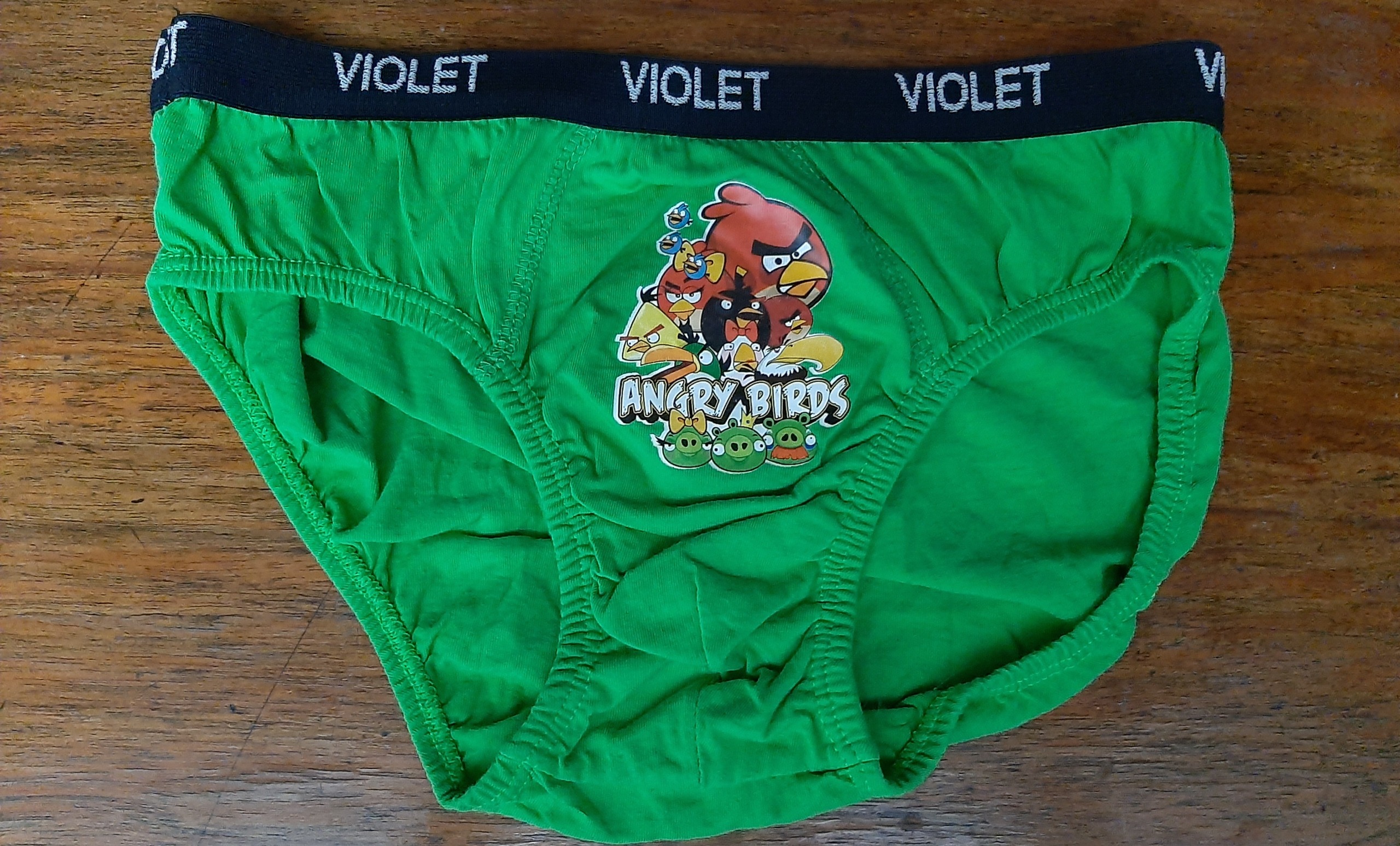 شورت بچه گانه سبز ANGRY BIRDS برند VIOLET